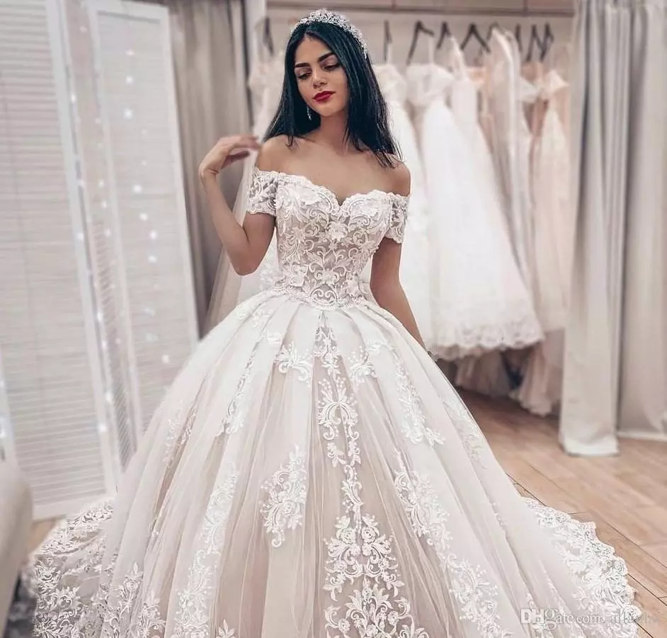 lace corset wedding dress