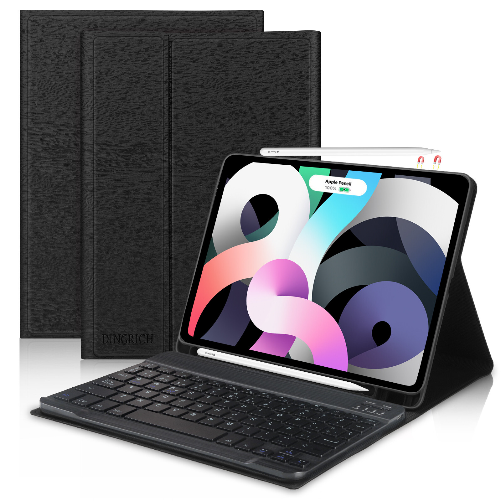 Tastatur Hülle Mit Stifthalter für iPad Air 5/4 iPad Pro 11 Zoll 