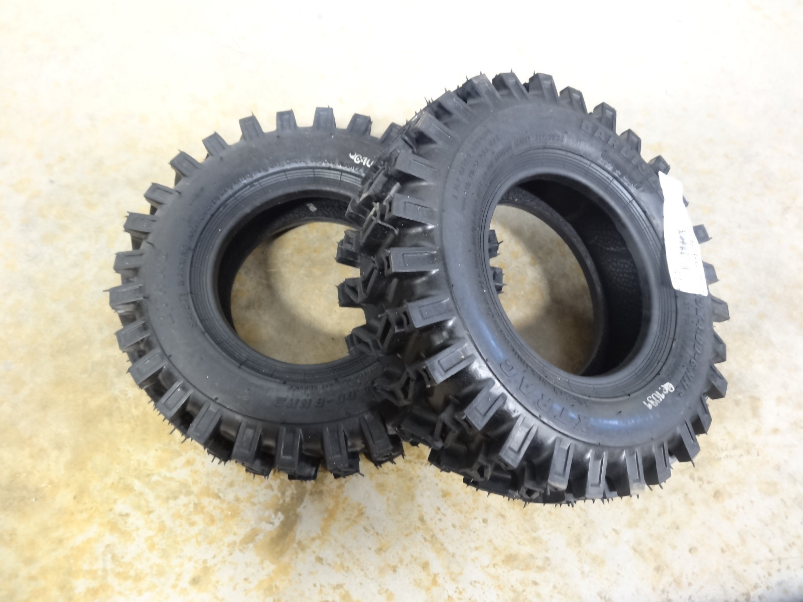 TWO New 13X4.006 Carlisle XTrac Deep Lug Tires GardenTiller Snow