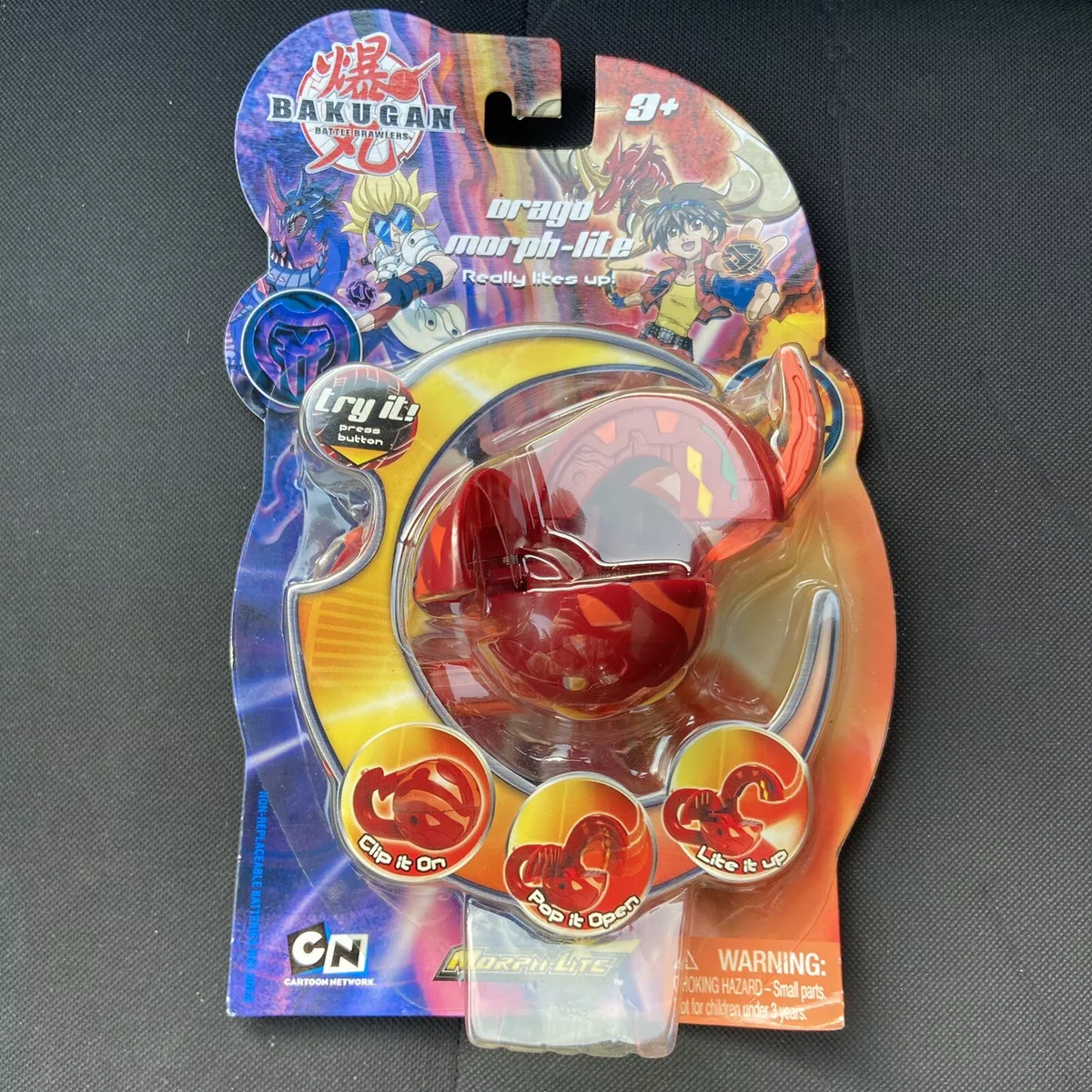 NIB Bakugan Battle Brawlers Drago Morph-Lite Spin Master Toy New Cartoon  Network