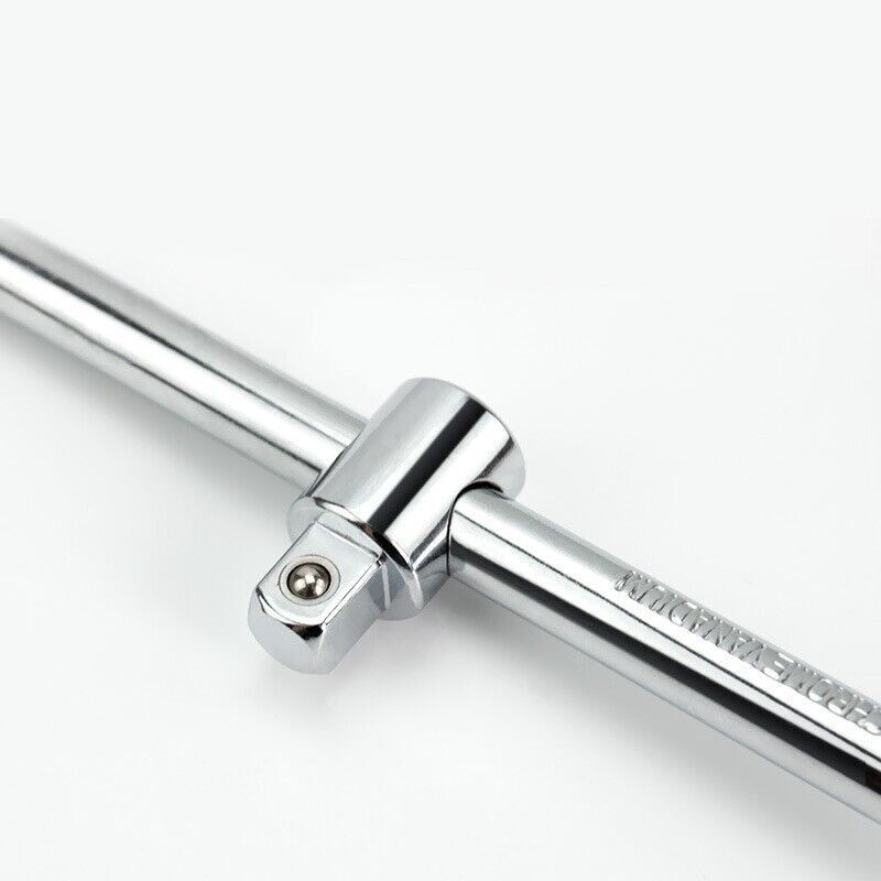 4" Drive Sliding Wrench Breaker Bar Adjustable T-Handle Socket Hand Tool 1/4" 