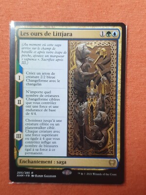 MTG Les Ours De Littjara/the bears of littjara kaldheim KHM French/VF