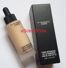 MAC STUDIO WATERWEIGHT SPF 30 MAKEUP LIQUID FOUNDATION 1 OZ / 30ML FULL SIZE NIB