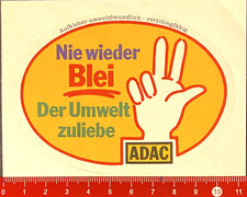Aufkleber/Sticker:   ADAC bleifrei    (O5-6-53-1$)