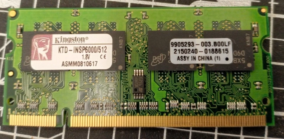 KINGSTON LAPTOP MEMORY KTD-INSP6000/512 512MB DDR - Image 4 of 4