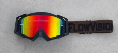 Flow Vision Rythem  Motocross Goggle: Brown/Black