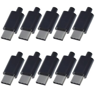 10set Usb 3.1 Type C Male Connector 24 Pin Welding Data Line Interface 24p Pcb B