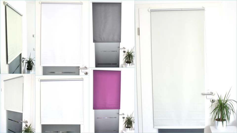 Klemm Rollo Verdunklungsrollo ohne Bohren Fenster Jalousie Thermo Klemmrollo fix - Bild 4 von 4