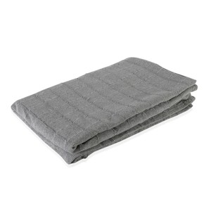 Gray Checker Pattern Woven Throw Blanket Super Soft Luxury Bedroom Cotton 68x90