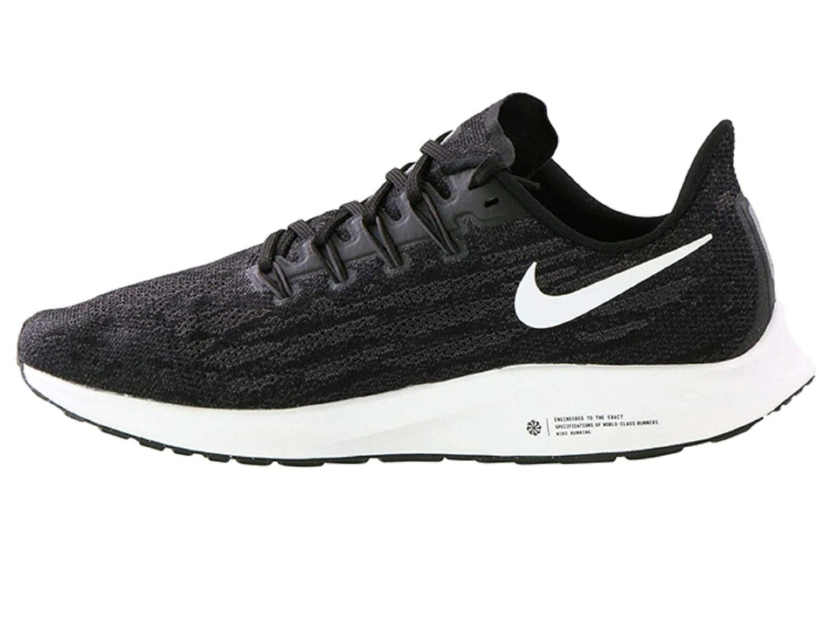 Nike Women's Zoom Pegasus 36 Running Shoes Black/White Size: