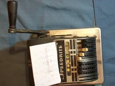 STATIONARY CHECK IMPRINTING MACHNE SPEEDRITE HALL WELTER CO., INC. ANTIQUE VINTA