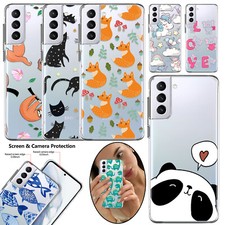 Chic Silicone Cover For Samsung Galaxy S23 FE S22 A14 A54 A35 Animal Phone Case