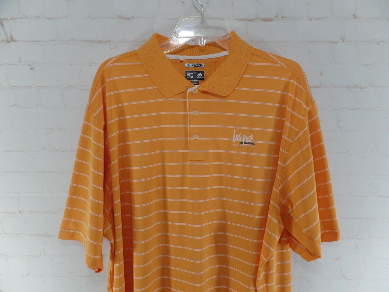 Adidas Golf Men's Polo Shirt Size 2XL Striped Mul… - image 2