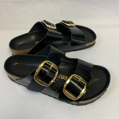 Birkenstock New w/ Box Arizona Big Buckle High-Shine Black