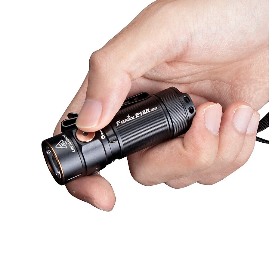 fenix E18R v2.0, Rechargeable Mini EDC Torch | 1200 Lumens | 146m | 200 Hrs Max - Image 4 of 4