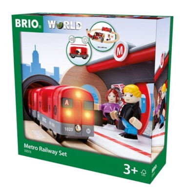 Brio World Eisenbahn Set Metro Bahn Set 20 Teile 33513