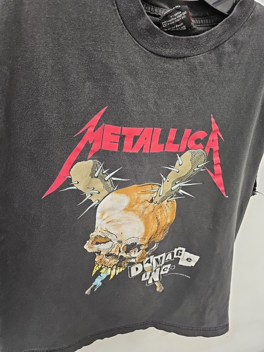 LLICA Tシャツ Damage Inc メタリカ Pushead Metallica Damage Inc Tour T Shirt Pushead Design Double