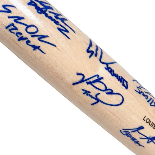 Bled Signatures* The Sandlot Cast Signed Louisville Slugger Official MLB Blonde - Picture 4 of 7