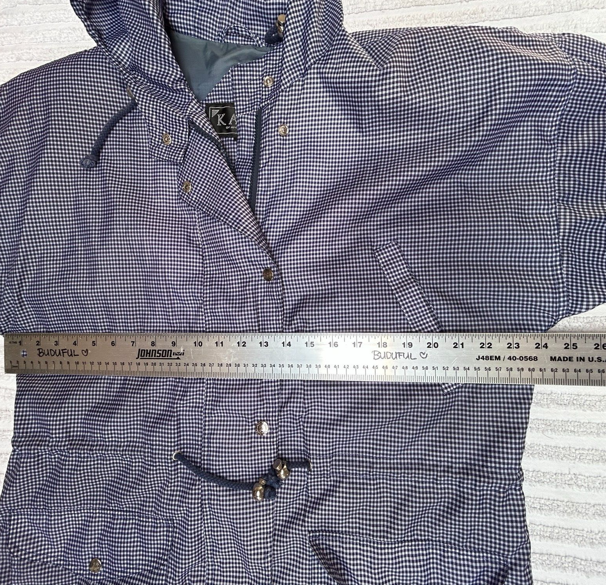 【BAON】25SS★ [BAONHAUS] Corony Gingham Check Hood Wind JP BAON