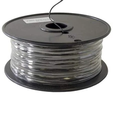 1,000 Feet Black 22 Gauge Solid Hook-Up Wire, Tinned Copper, PVC Insulation