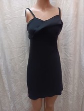 LOVE MOSCHINO Little Black Rayon Cocktail Dress Size XXS