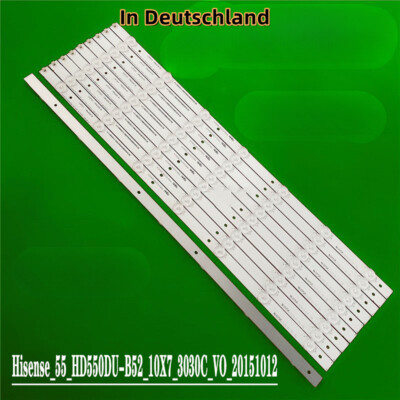 kit LED-Streifen Für Hisense 55K3300UW H55MEC3050 55DU6500 55R6107 HD550M3U51-TA