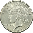 1926 Peace Silver Dollar $1, Brilliant Uncirculated BU, Light Toning