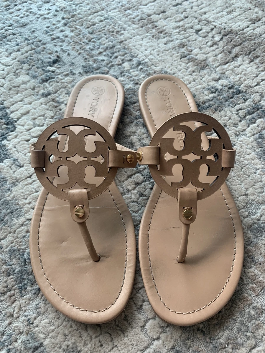 Tory Burch Miller Sandal Light Sand Size 10
