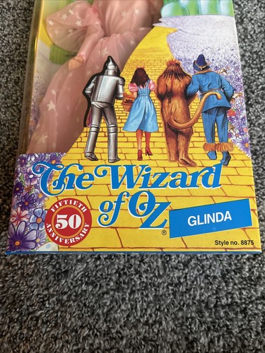 Vintage Zauberer von Oz Glinda die gute Hexe Puppe 50th Anniversary Sammlerstück Neu