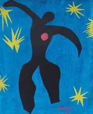 Henri Matisse Signed French Fauvist Oil Painting on Canvas - Modern Art