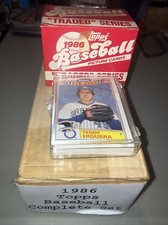1986 Topps, Traded And All Stars Baseball Complete Set Lot Bonds Bo Jackson Rc’s