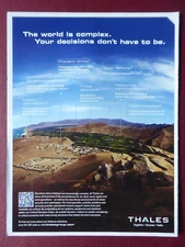 4/2012 PUB THALES DEFENSE SOLUTIONS CYBER COMMUNICATIONS ORIGINAL AD