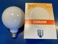 Neu Osram Bellalux Globe G95 Soft White E27 100W Opal GlüHbirne Bella Dimmbar