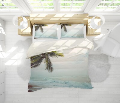3D Tree Sea Sky Landscape Quilt Cover Set Bedding Sets Pillowcases Queen 10