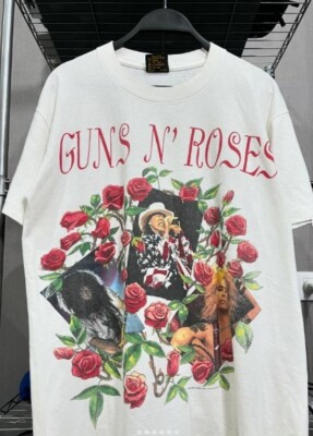 Vintage Guns N Roses  Skin N Bones World Tour  2 sided tee QT1364