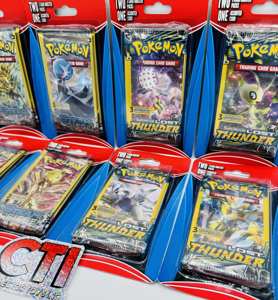 POKEMON LOST THUNDER X 4 & STEAM SIEGE X 4 - FAMILY DOLLAR 3