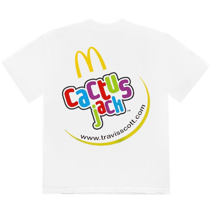 Футболка с Трэвисом Скоттом x McDonalds Cactus Jack Smile (CJMD-SS138) Для мужчин, размер XL-2XL