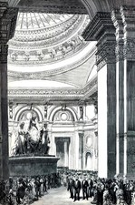 President Grant Opening Day of the Exposition 1876 CENTENNIAL Matted Print