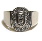 10k white gold .36ct diamond cluster womens ring 4g ladies size 7 natural — photo 1