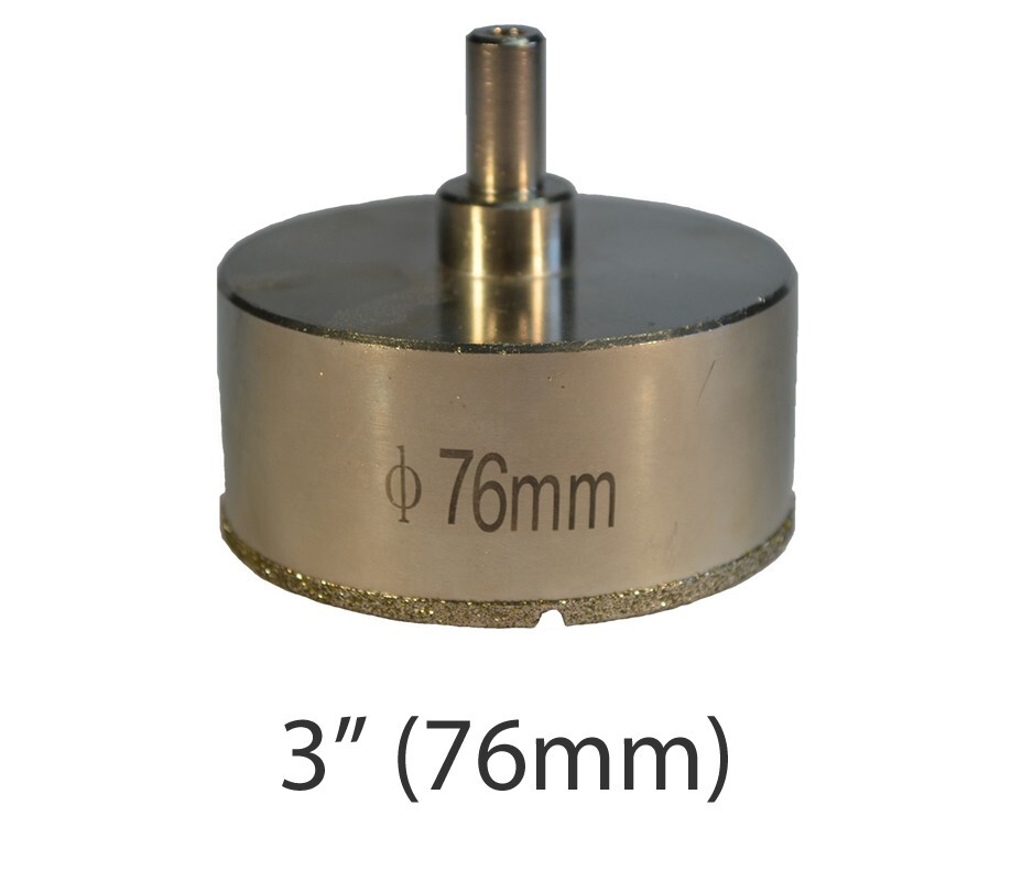 3 in Diamond Hole Saw 3 inch Diamond Core Bit 76mm Drill Bit Free Hole Saw Guide