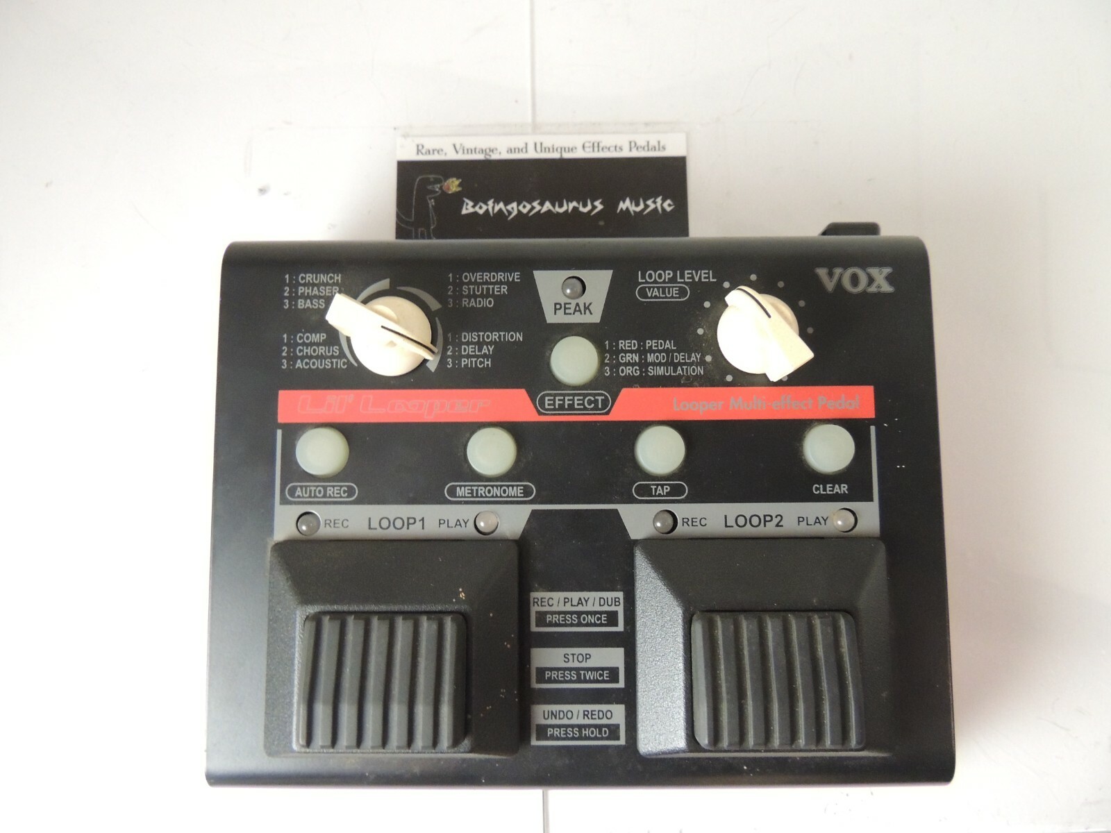 vox vll1 guitar looper