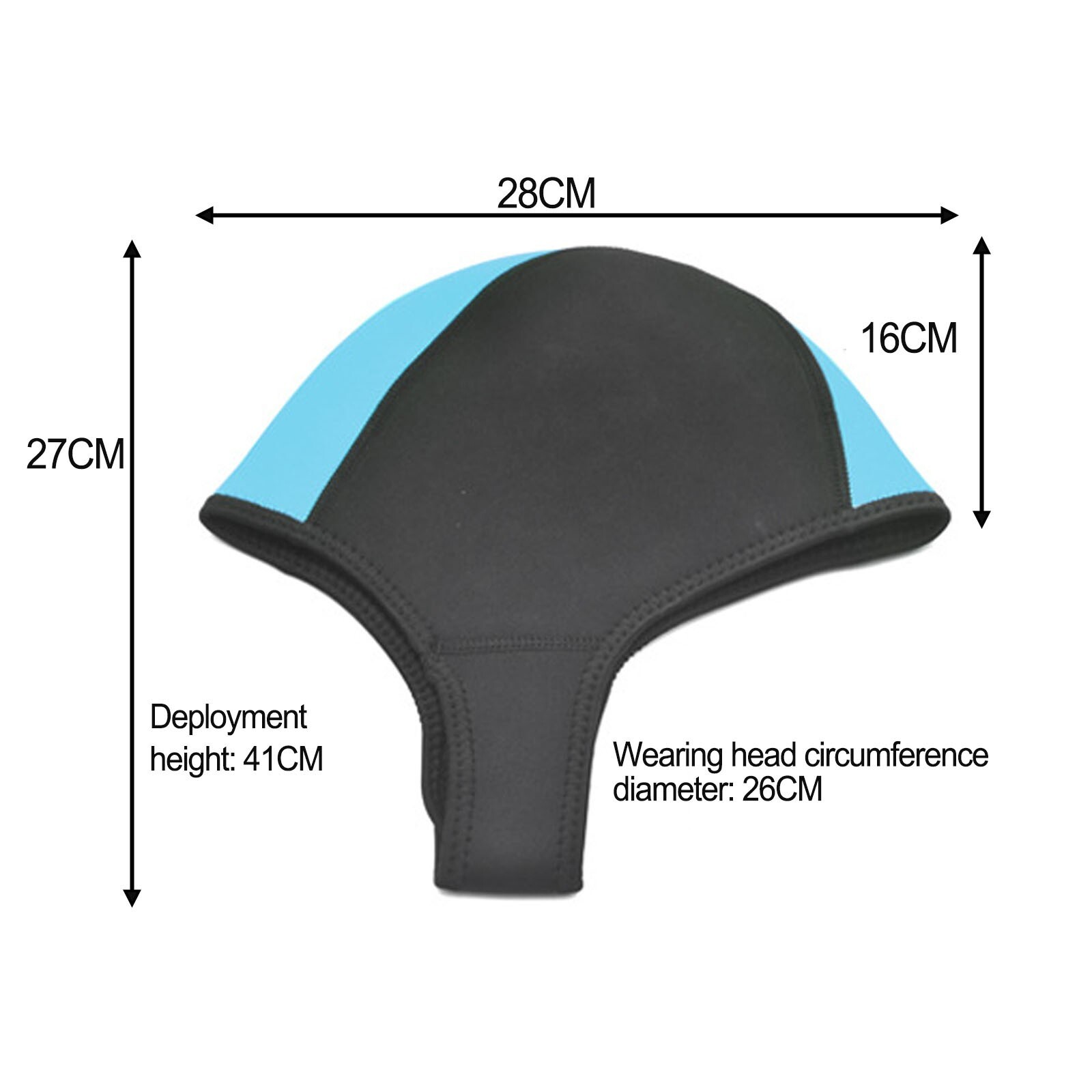 Neoprene Swim Cap with Chin Strap for Hair Protection in Water Activities eBay