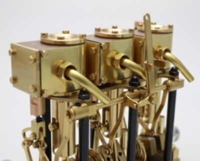 斎藤製作所 MARINE BOILER B3 STEAM ENGINE T3DR Saito 3-Cylinder Steam Engine T3DR - 7133/01