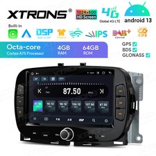 7" Android 14 Octa Core 4G Car Stereo Radio GPS Head Unit For FIAT 500 2016-2020