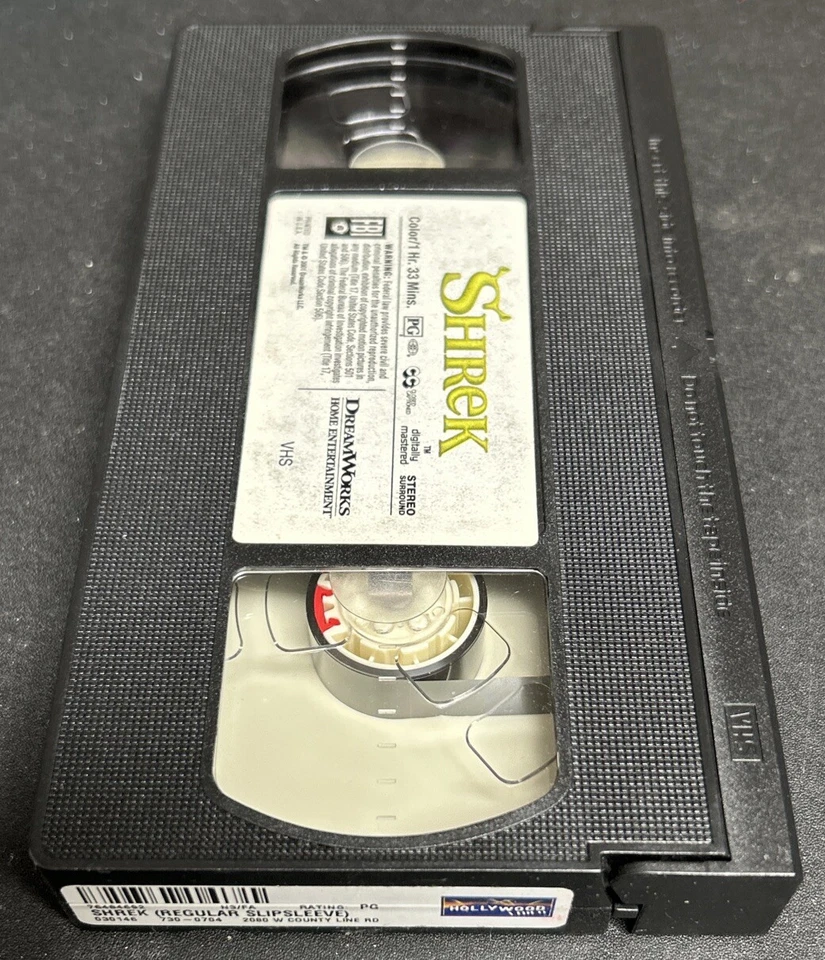 Shrek VHS Former Rental Mike Myers, Eddie Murphy, Cameron Diaz, John Lithgow - Image 4 of 4