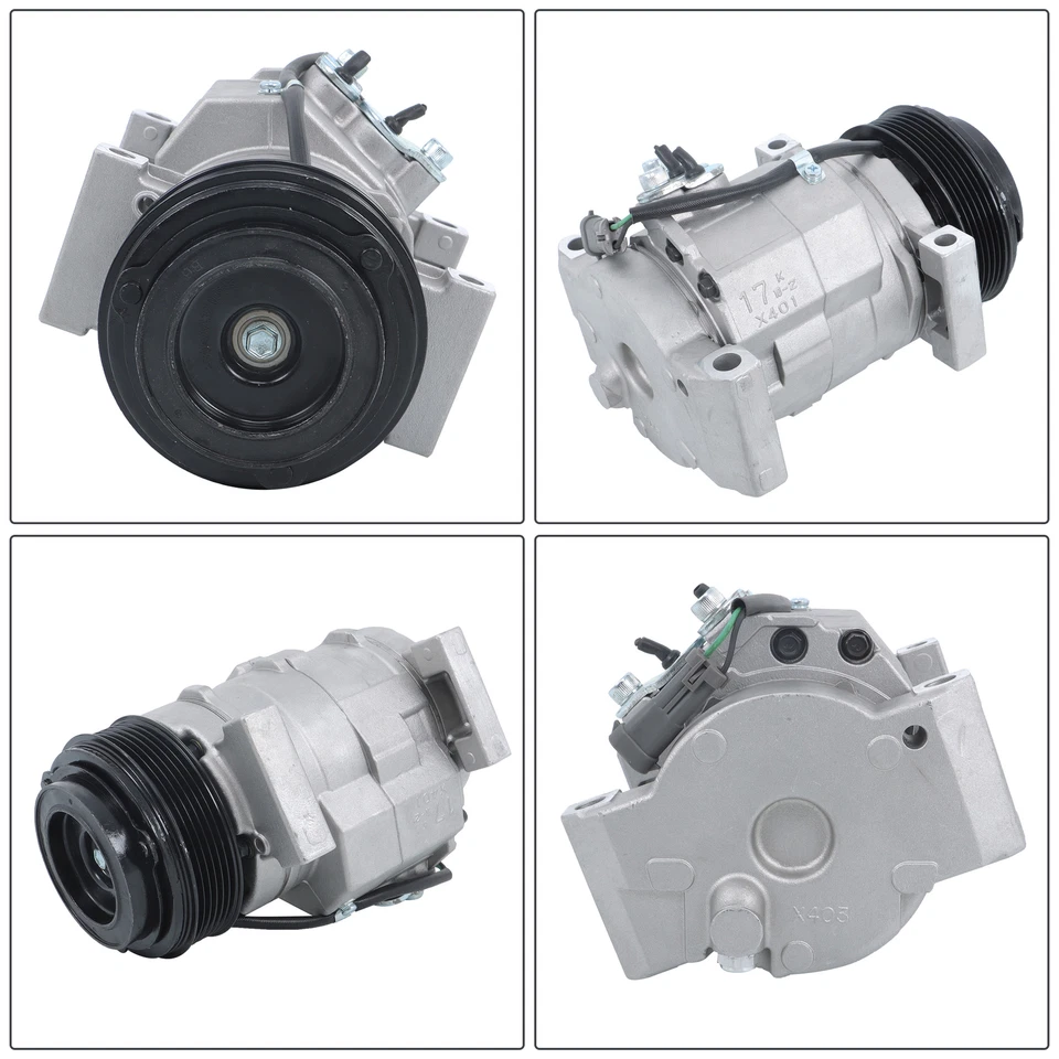 Compresor de aire acondicionado apto para Chevrolet Silverado 2500 HD 6,6 L 2002-2013 15100340 Foto 4 de 4