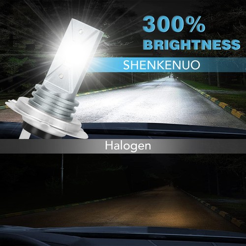 LED Headlight Bulbs High/Low Beam H7 For 2008-2017 Mercedes-Benz C300 White - Picture 11 of 16