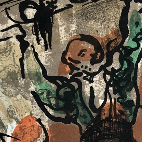 Lithograph Vintage Jean COMMERE (1920-1986) Torrero and Bull - Picture 2 of 8