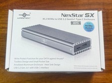 NexStar SX, M.2 NVMe SSD to USB 3.2 Gen2x1, 20G, Type C, Silver Enclosure