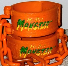 AmToy My Pet Monster Orange Handcuffs Chains Accessory Vintage